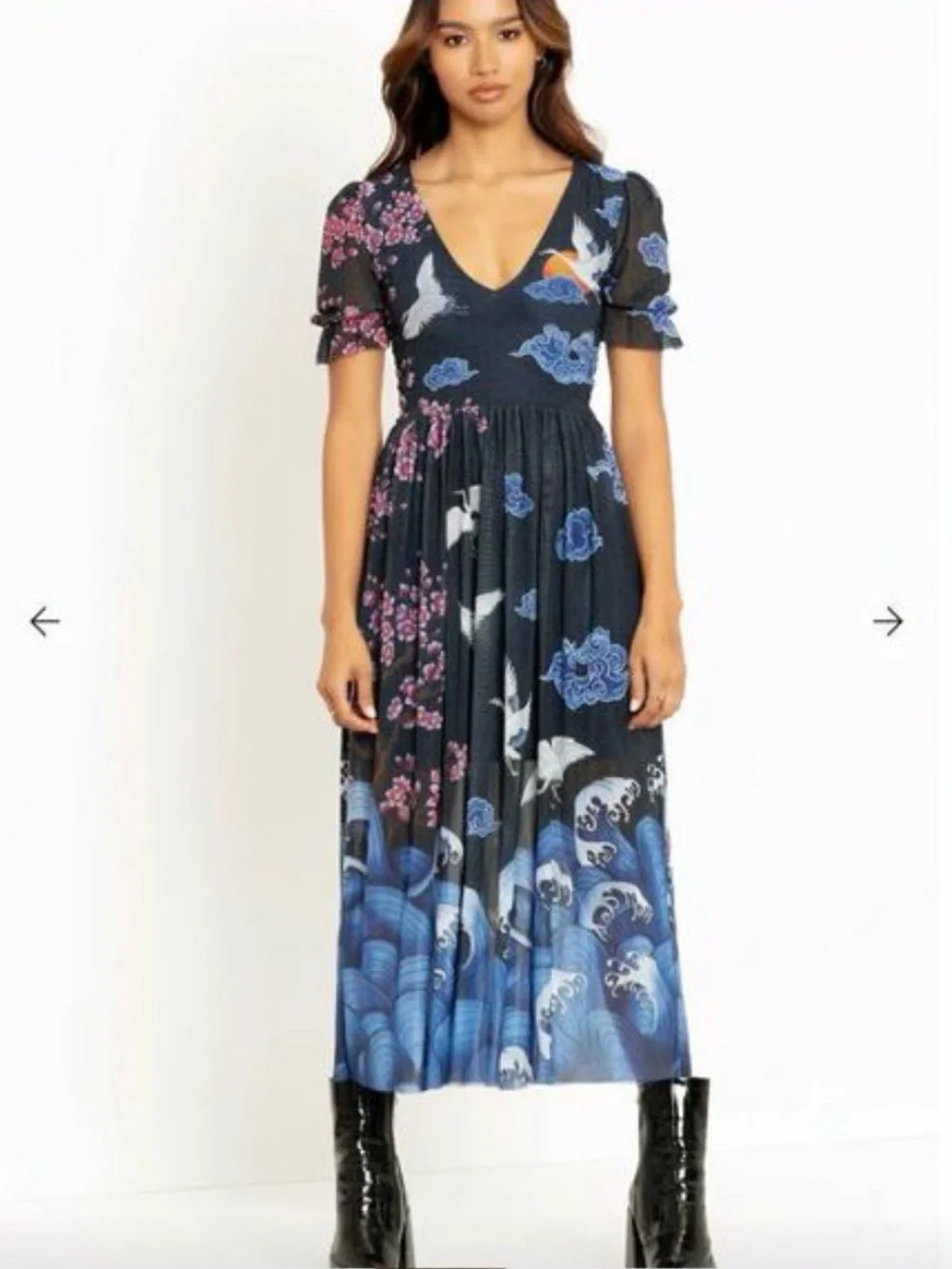 Blackmilk flight of the tsuru stellar dress NWT - Picture 2 of 5